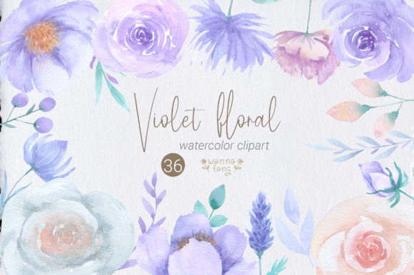 A Guide to Watercolor Violet Floral Clip Art PNG Collections