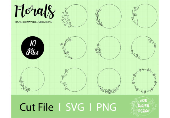 Creating with Wreaths Floral, Frames SVG,PNG Vol 3: Your Digital Crafting Toolkit