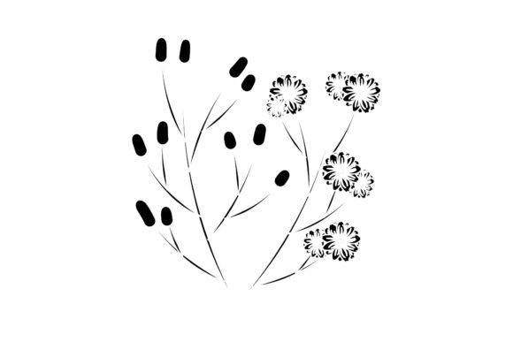 Creative Floral Silhouettes for Design