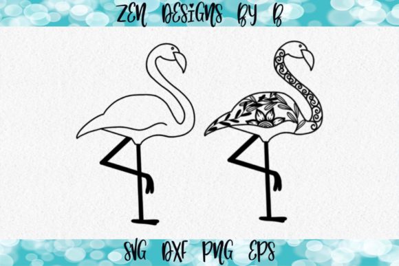 Floral & Plain Flamingo: Versatile Design for Modern Creators