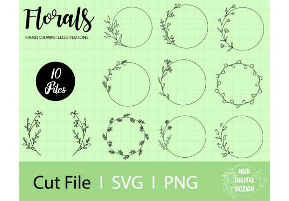 Floral Wreaths & Borders: A Creative Bundle for Your Projects