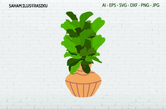 Leaf Plants in Vintage Floral: A Modern Digital Asset for Creative Expression