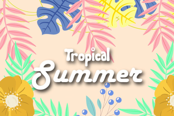 The Floral Leaf Tropical Floral Design Asset