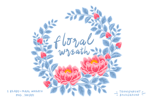 The Versatile Charm of a Vintage Winter Peony Floral Wreath PNG