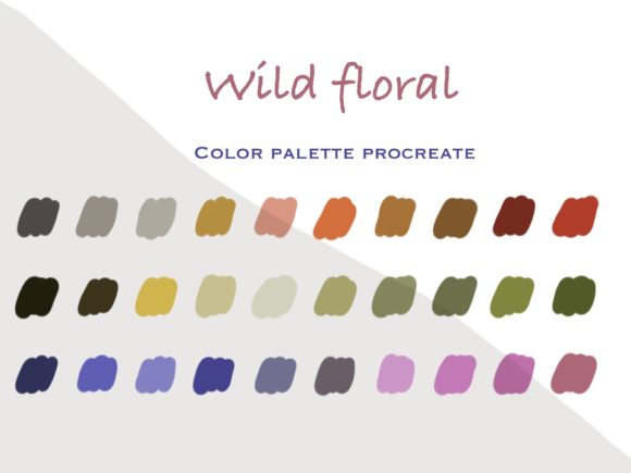 The Wild Floral Procreate Color Palette